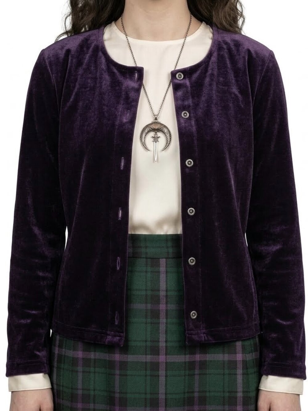 J. Jill Black Velour Button Down Top Shacket XS 90s Whimsigoth Dark Academia